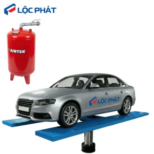 Trọn bộ cầu nâng 1 trụ Ấn Độ nhập khẩu và bình nhớt Airtek chính hãng