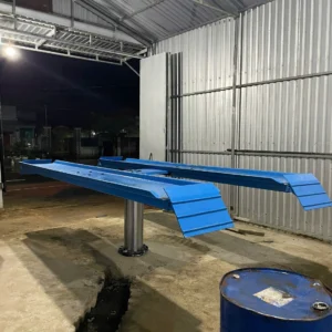 Cầu nâng 1 trụ dương nền lắp đặt tại anh Nhân Bình Thuận – thiết bị nâng ô tô trong garage rửa xe