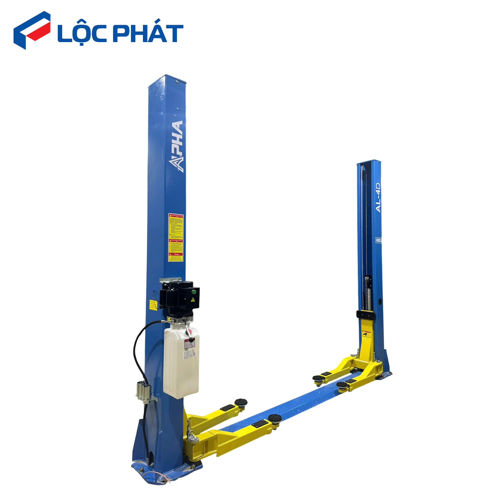 Catalogue thông số kỹ thuật cầu nâng ALPHA AL-4D 4 tấn