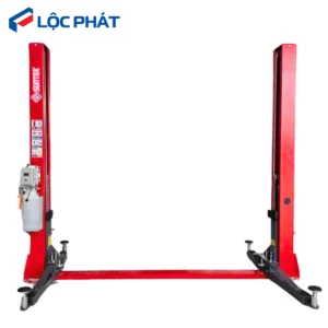 Toàn cảnh gara sửa xe ô tô sử dụng cầu nâng 2 trụ cổng dưới SUNTEK 4000D