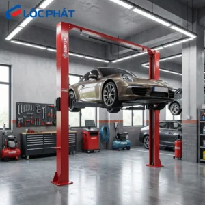 Cầu Nâng 2 Trụ Cổng Trên SUNTEK 4000D nâng xe thể Thao