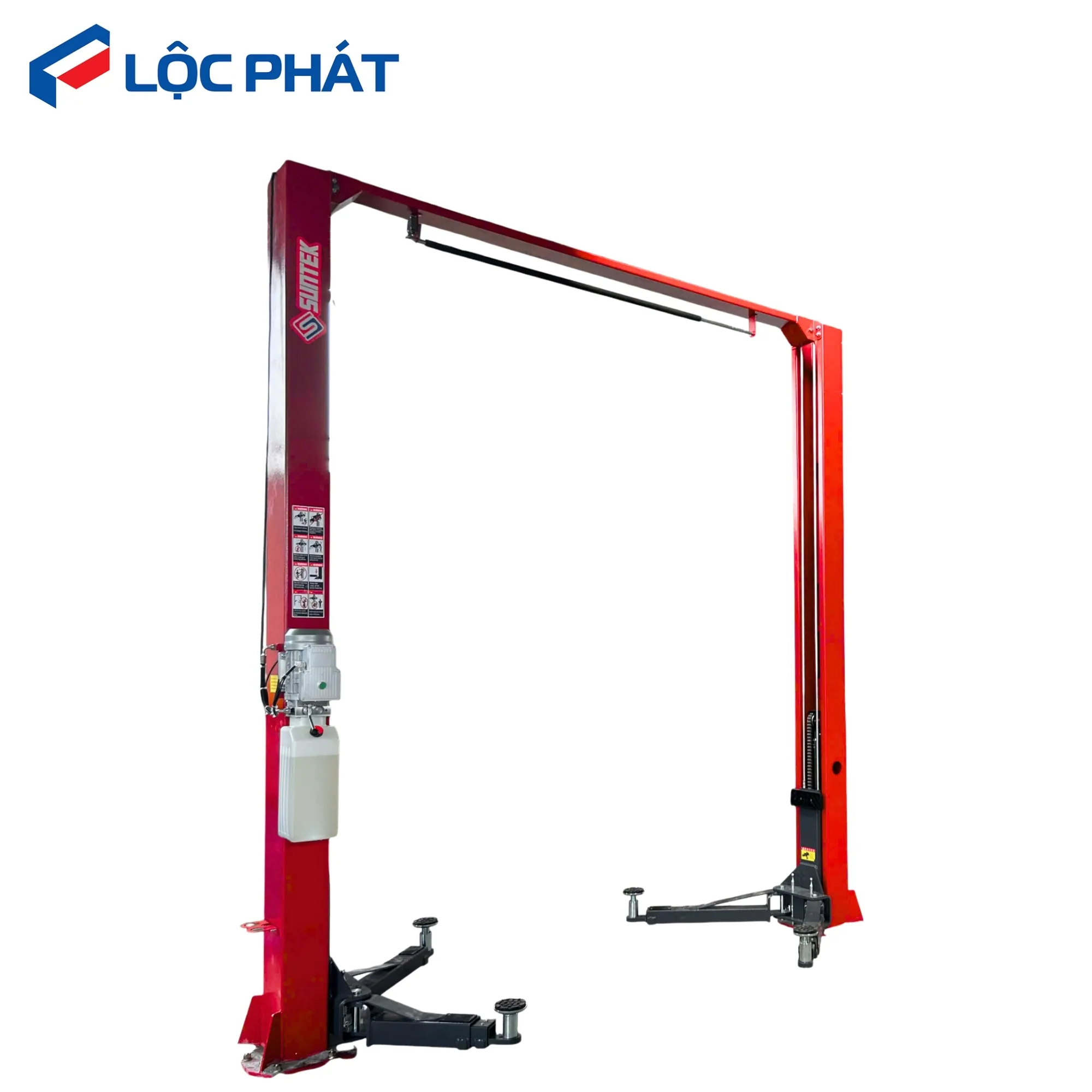 Tổng thể cầu nâng 2 trụ cổng trên SUNTEK 4000T chính hãng