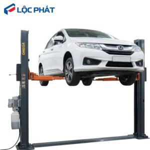 Cầu nâng 2 trụ OMEGA tay 3 khớp nối nâng xe