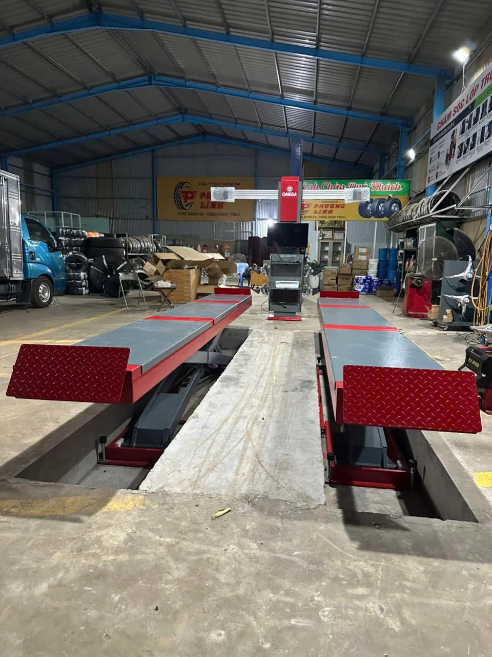 Giới Thiệu 10 Lắp đặt máy cân chỉnh thước lái 3D công nghệ cao