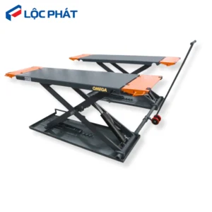 Cầu nâng ô tô di động Omega 3000kg dạng xếp thủy lực dùng cho gara sửa xe