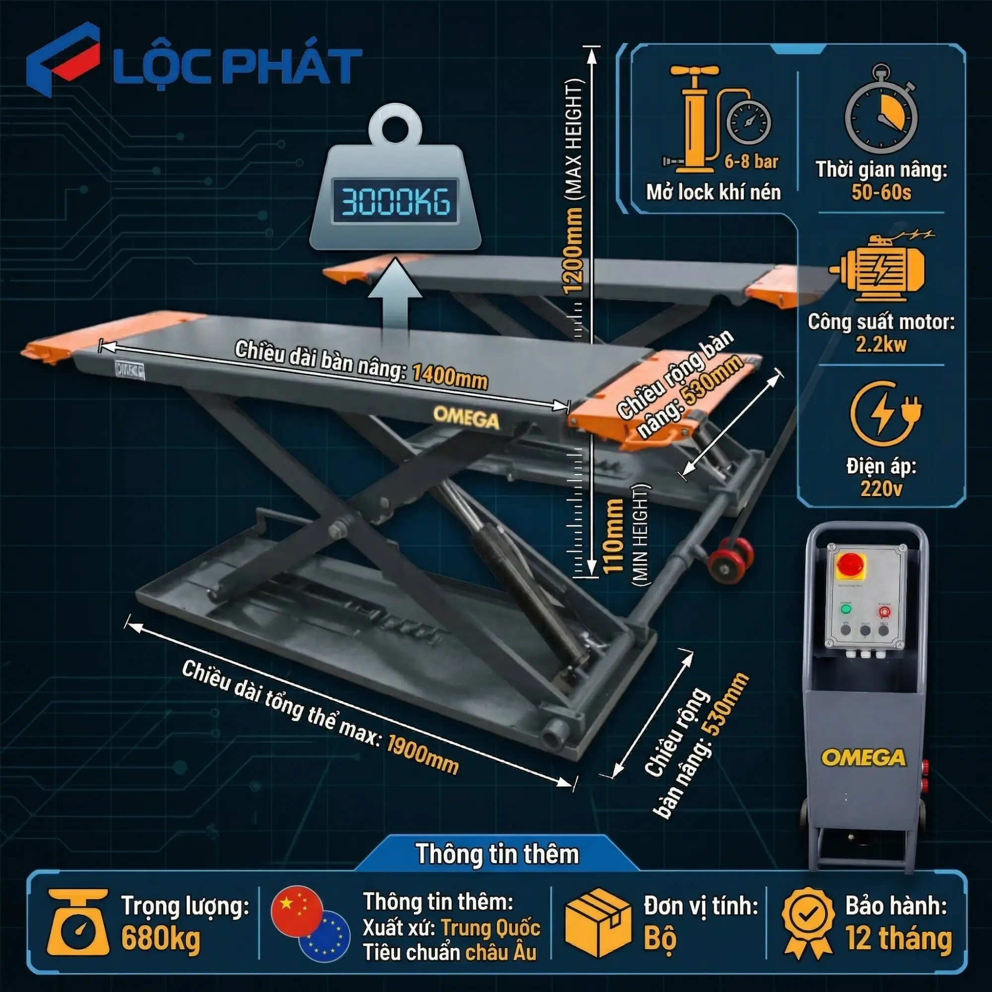 Khóa an toàn khí nén