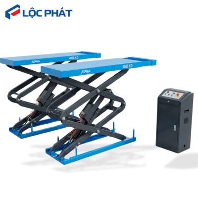 Cầu Nâng Ô Tô Kiểu Xếp Âm Nền ALPha AL-4XA