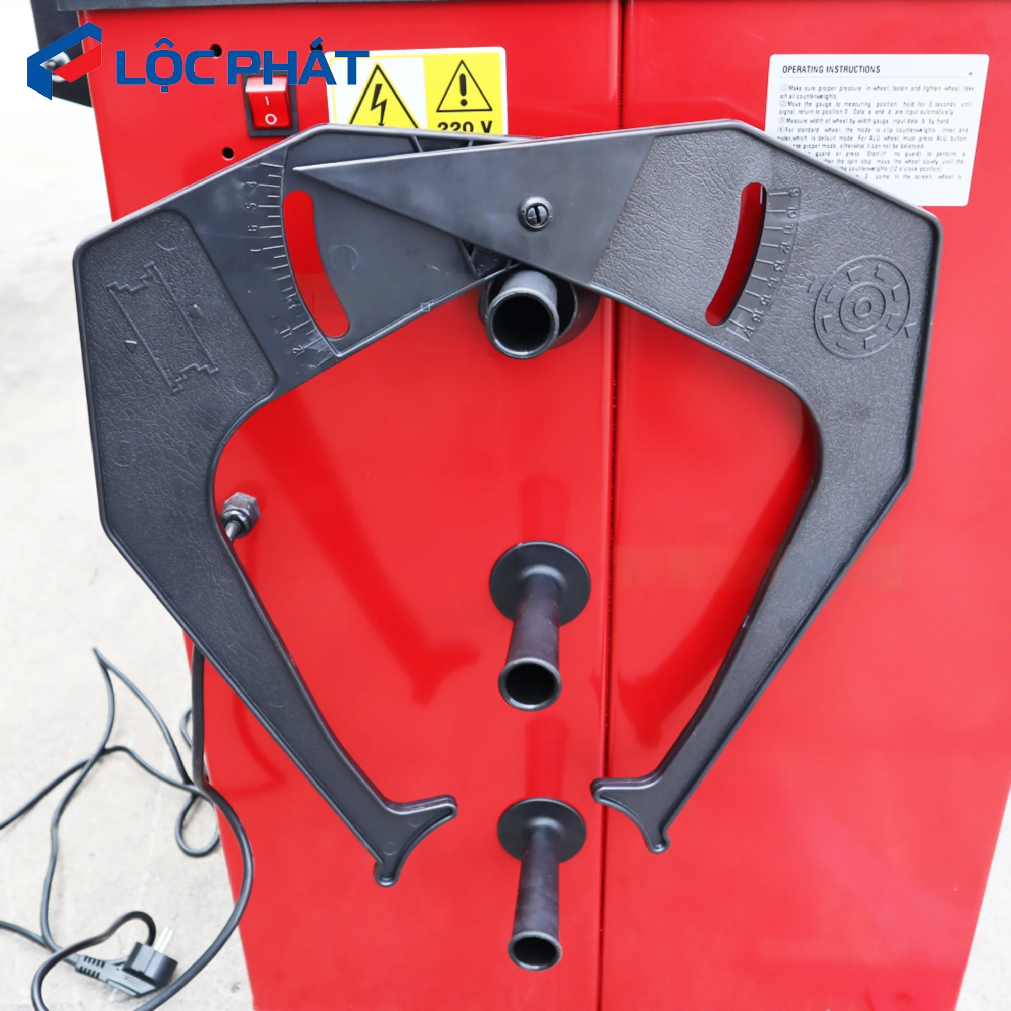 MÁY CÂN BẰNG LỐP Ô TÔ OMEGA - TRAINSWAY 825 15 Thước đo tự động của máy cân bằng lốp