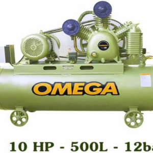 MÁY NÉN KHÍ 2 CẤP OMEGA AW80012 - 10HP, 12 BAR, 500L,  Điện áp 380V