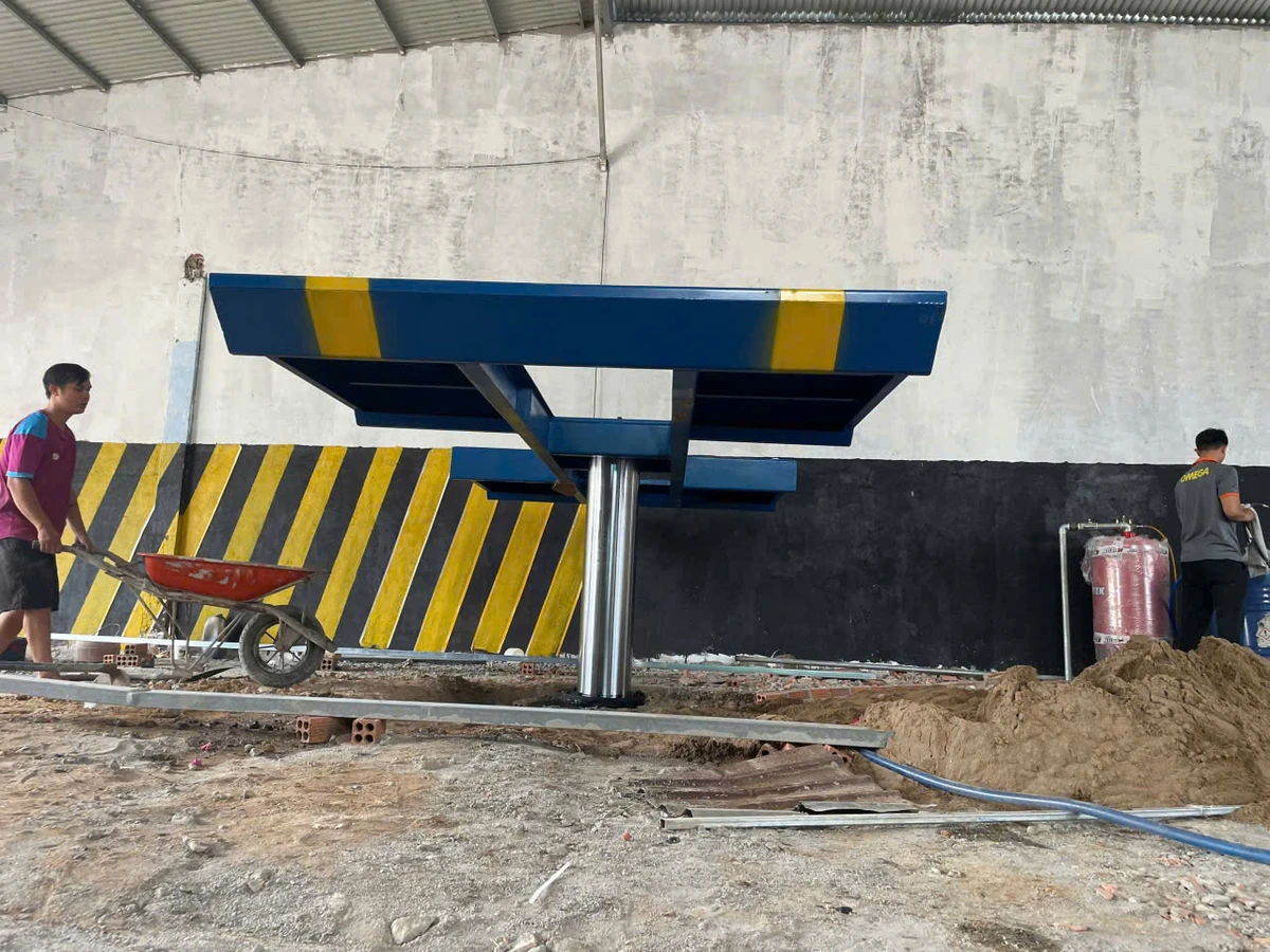 Cầu nâng 1 trụ cánh bướm A-TAM lắp đặt tại Đồng Nai