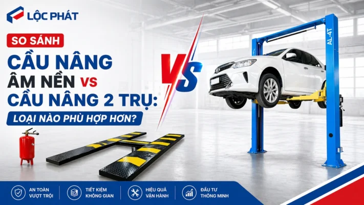 So sánh cầu nâng âm nền và cầu nâng 2 trụ, loại nào phù hợp hơn cho gara của bạn?