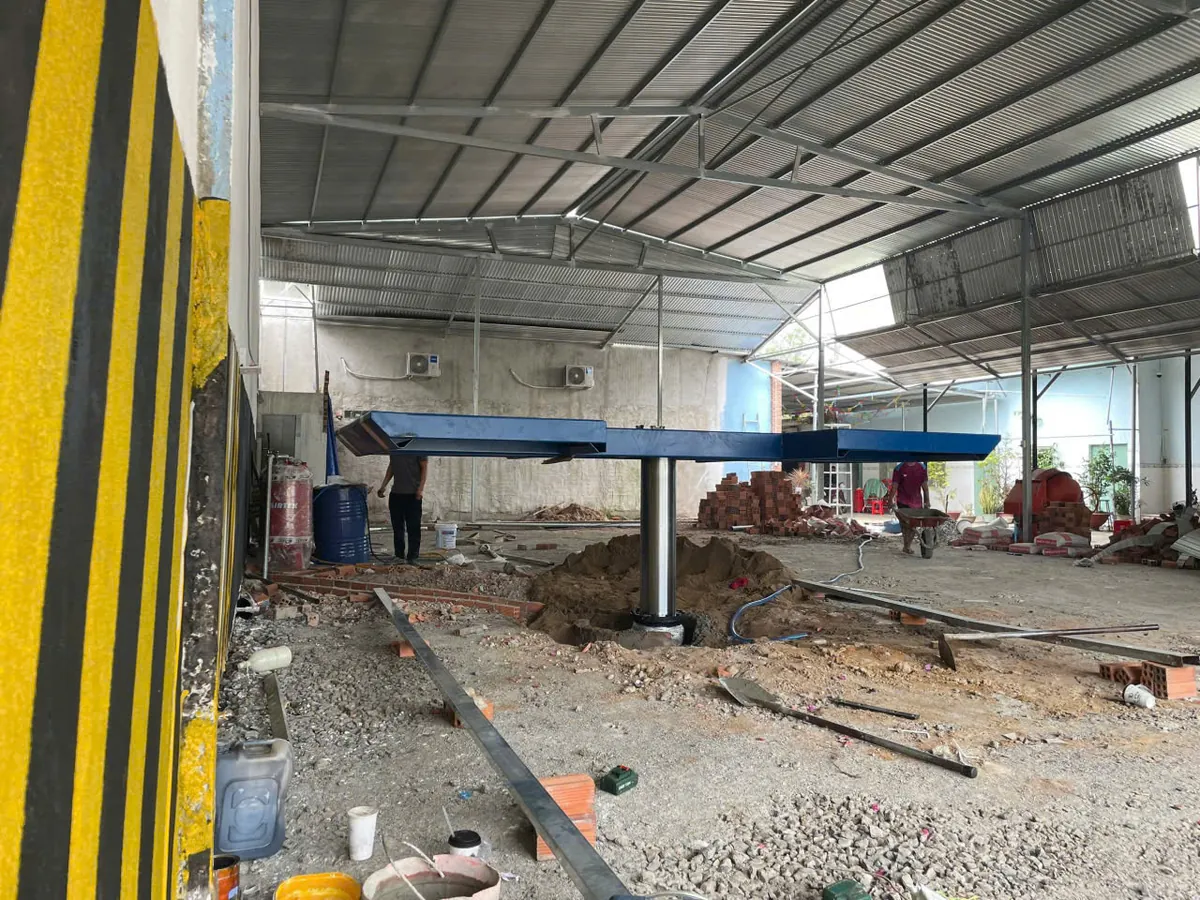 Quy trình lắp đặt cầu nâng 1 trụ A-TAM tại Đồng Nai