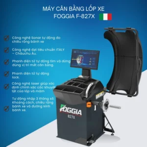 Máy cân bằng lốp Foggia F-827X.