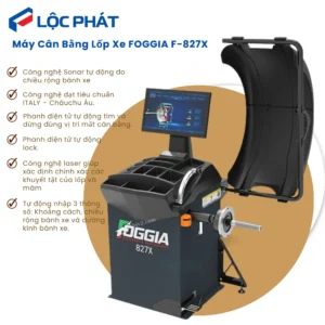 Thông số kỹ thuật máy cân bằng lốp ô tô Foggia 827X.