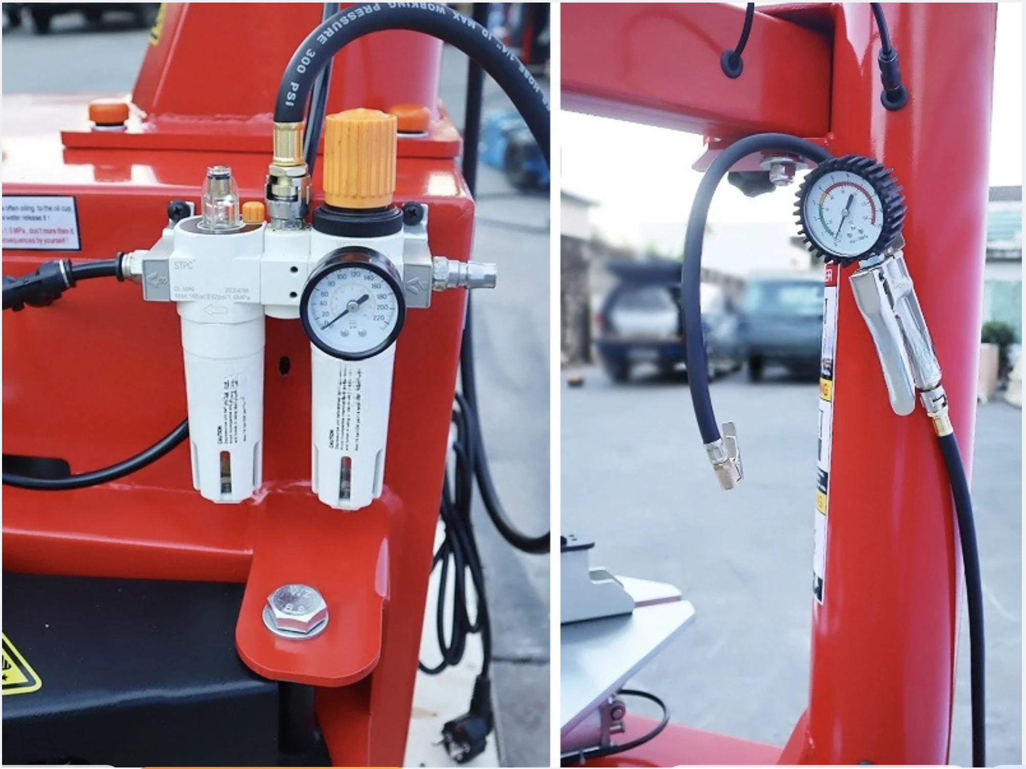 Hệ thống piston khí nén máy tháo vỏ xe tay ga SunTek LP-806