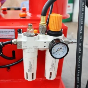 Máy tháo vỏ SUNTEK LP-930 (Khóa Hơi) nhìn từ phía sau, cho thấy các kết nối và bộ phận phía sau máy.