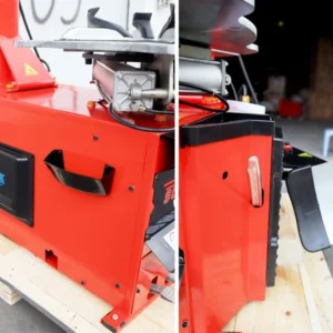 Máy tháo vỏ SUNTEK LP-930 (Khóa Hơi) nhìn từ phía trước, hiển thị rõ các bàn đạp điều khiển và logo sản phẩm.