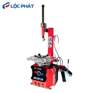Máy tháo vỏ SUNTEK LP-930 (Khóa Hơi) với logo Lộc Phát, thể hiện tổng thể thiết bị màu đỏ nổi bật.
