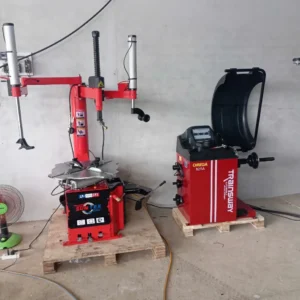 Máy tháo vỏ SUNTEK LP-930 cùng quạt và máy cân bằng lốp