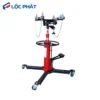 Giá đỡ hộp số 2 tầng Lộc Phát màu đỏ, thiết kế đứng, có bánh xe di chuyển dễ dàng.