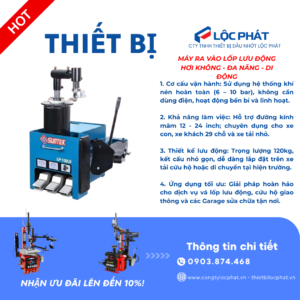 Alternative view of Máy Ra Vào Lốp Ô Tô Lưu Động Bằng Khí Nén LP-100LD Giá Tốt