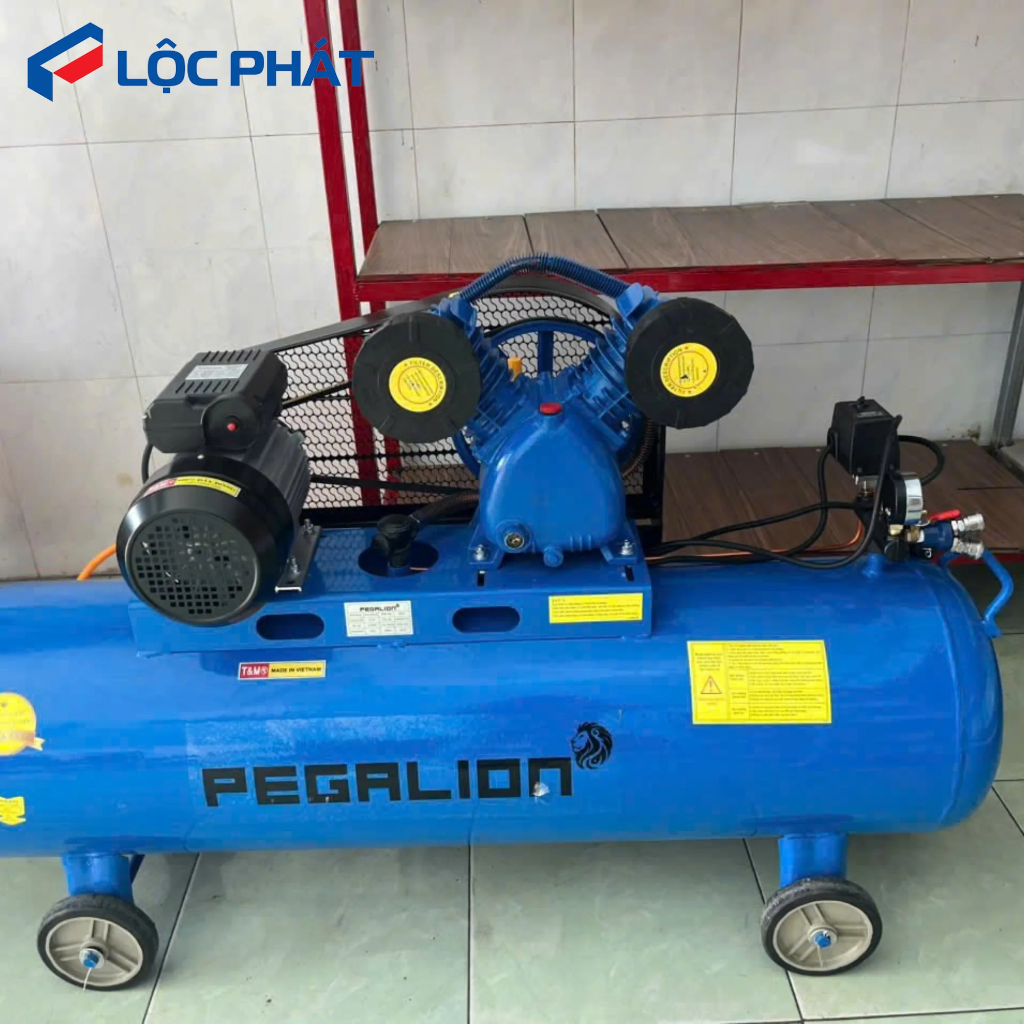 Máy Nén Khí PEGALION 3HP 70L - Bền Bỉ Số 1 Gara Việt 2026 12 Cụm đầu nén áp lực cao của Máy Nén Khí PEGALION