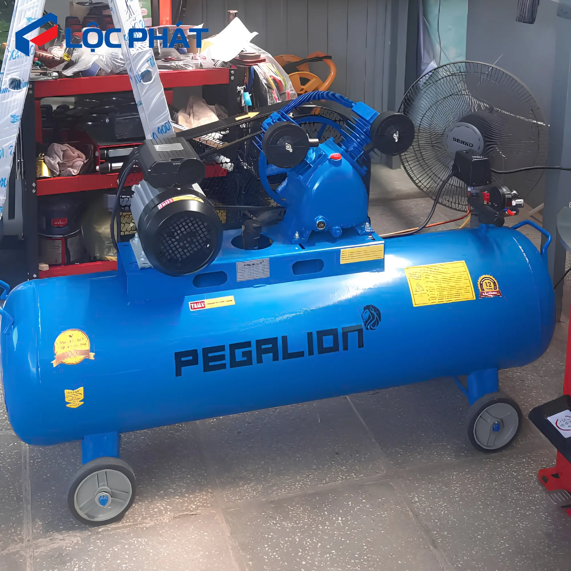 Máy Nén Khí PEGALION 3HP 70L - Bền Bỉ Số 1 Gara Việt 2026 11 Máy Nén Khí PEGALION vận hành bền bỉ tại xưởng cơ khí