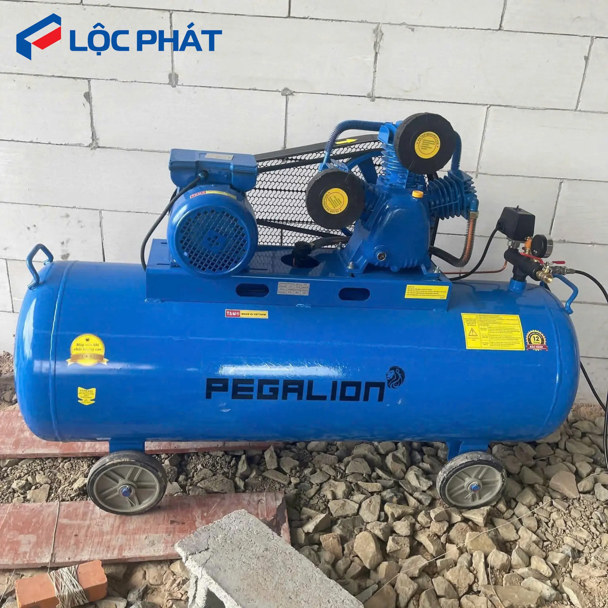 Máy Nén Khí Pegalion 3HP 180L 12.5Bar - Giá Tốt Số 1 2026 9 Máy Nén Khí Pegalion vận hành bền bỉ ngoài trời