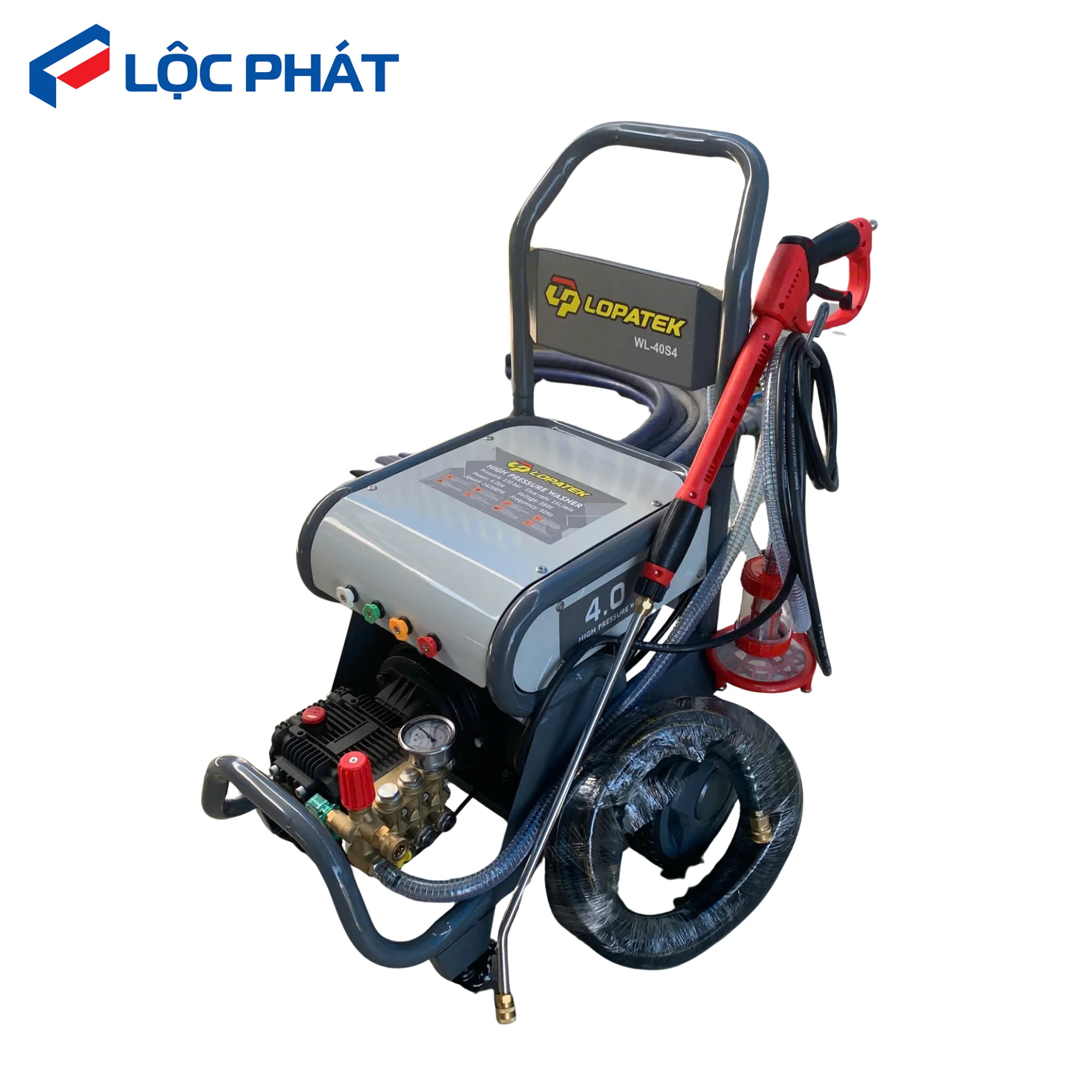 Tổng quan cấu tạo cơ khí của Máy rửa xe LOPATEK WL-22S2