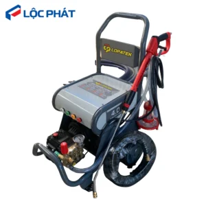 Máy rửa xe LOPATEK WL-55S2 công suất 5.5kw, áp lực 200 bar, lưu lượng 15l/phút, dây cao áp 15m.