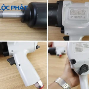 Cận cảnh chi tiết súng xiết bulong 3/4 inch SunTek LP-3200P-4, cho thấy đầu khẩu và thân súng.