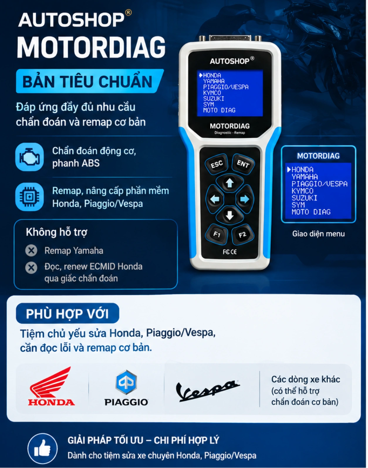AUTOTOOL MD (MOTORDIAG) bản tiêu chuẩn