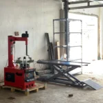 Lắp đặt máy ra vào lốp SUNTEK LP-806 và bàn nâng Tăng Nhơn Phú Lộc Phát