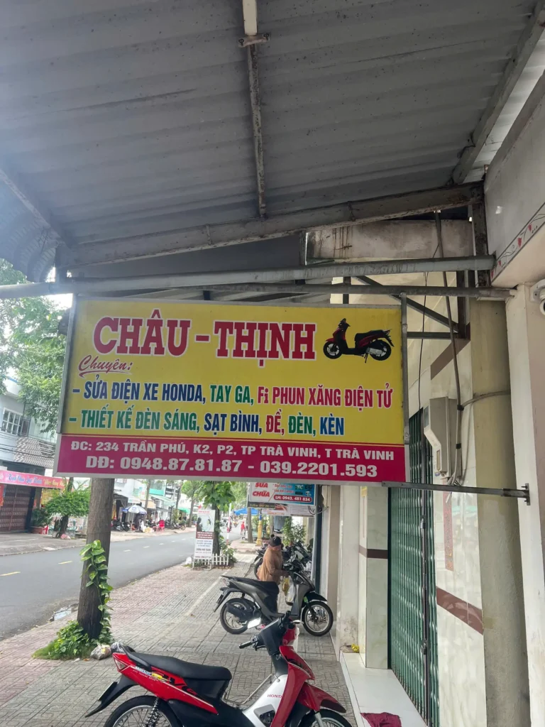 Lắp Đặt Bàn Nâng Sửa Xe Máy Tiệm Châu – Thịnh Trà Vinh