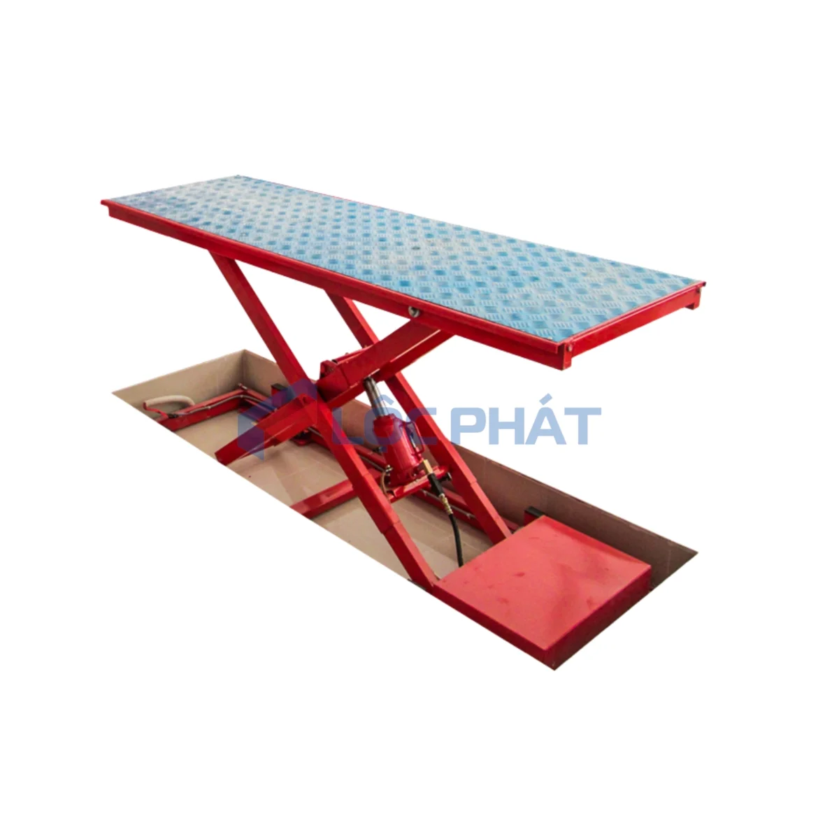 Bàn Nâng Xe Máy Lộc Phát T250A - Âm Nền, Tải Trọng 250kg