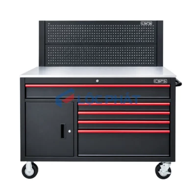 Tủ Đựng Dụng Cụ Đồ Nghề CSPS 132cm - 5 hộc kéo màu đen/trắng